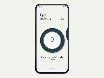 AI Eye Training APP ai animation app artificial intelligence character chart exercises eye eyes eyes tracking fitness game gym gymnastic healthcare home ios progress timer training