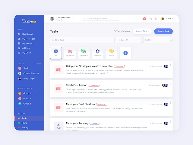 Rally by Olga for Noomo Agency on Dribbble