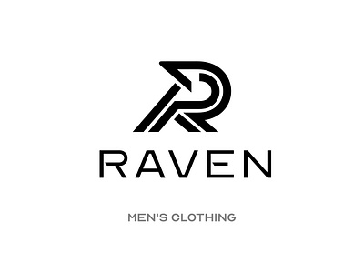 Raven - Men's Clothing brand brand design branding cloth clothing crow design icon icon design icons identity identity branding logo logo design logodesign logos logotype menswear raven typography