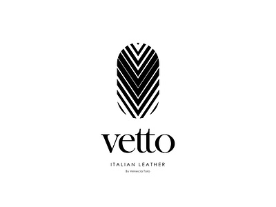 vetto - Italian Leather brand branding design logo logo design logodesign logotype luxury luxury brand luxury logo typography