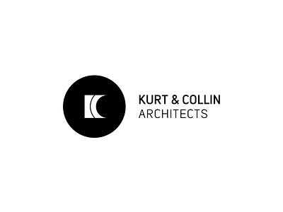 Kurt & Collin Architects Logo Design architect architects architecture architecture logo brand brand identity brandidentity branding design logo logo design logodesign logos