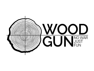 Logo Woodgun gun logo target toys wood woodgun