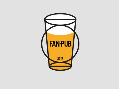 FanPub Logo bar beer logo pub