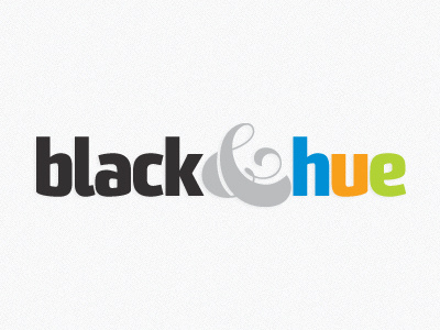 black&hue - horizontal ampersand logo sommet