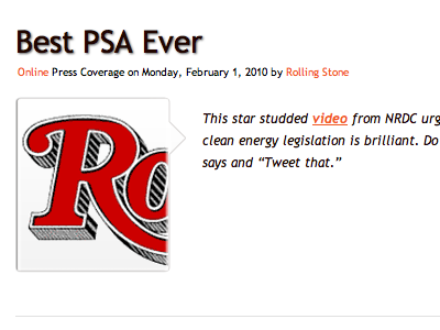 Addictive Networks Press Entry Rolling Stone drop shadow logos type