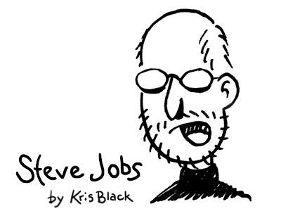Steve Jobs cartoon sketch apple cartoon steve jobs
