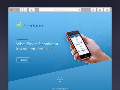 Finbuddy Landing page (WIP) app finance india landing page saurabhj ui