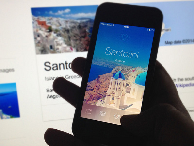 Tourist Guides (WIP) app guide information ios map santorini ui