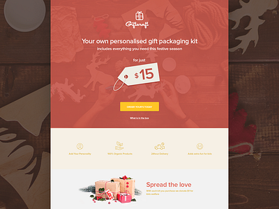 Landing Page christmas gift india landing page package saurabhj tag ui