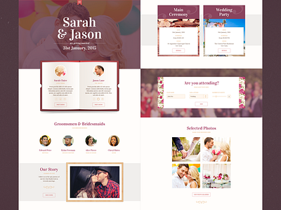 Wedding Website bride frame groom india photo profile responsive saurabhj website wedding