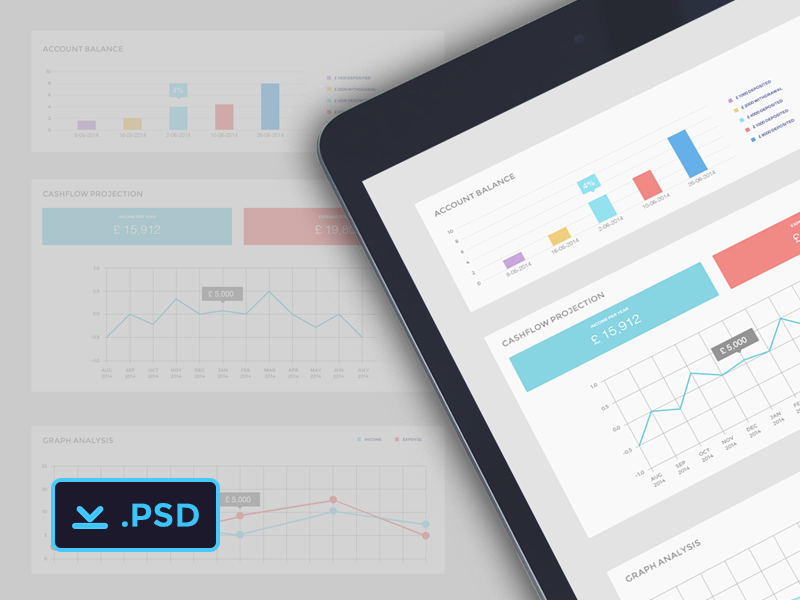 Ui Graphs (Freebie) ui graph freebie psd source grid saurabhj india