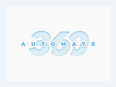 Automate 360 logo 360 automate automation branding india logo saurabhj shades