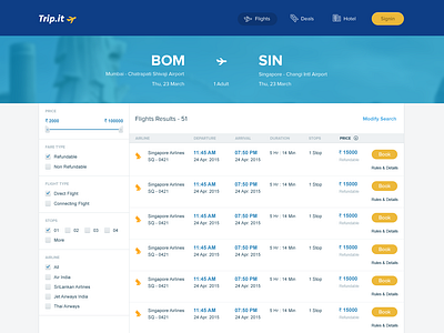 Flights Screen (WIP) by Saurabh Jaiswal on Dribbble