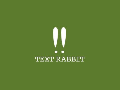 Text Rabbit ears fun green rabbit saurabhj text