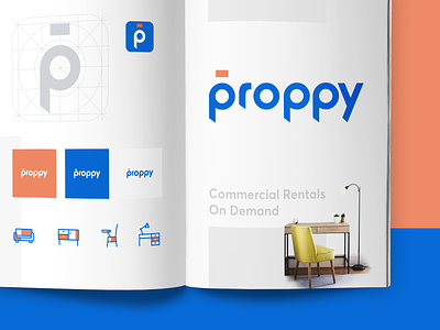 Proppy - Brand guide WIP brand exploration guide mock proppy rental saurabhuxd
