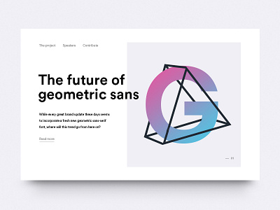 Geometric sans serif card circular geometric minimal modern sans sans serif webdesign