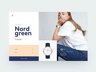 Watch shop card design header hero inspiration minimal ux watch webdesign