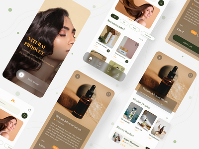 Beauty Products Mobile App‌ app design beauty design mobile app product shop ui ui design uiux