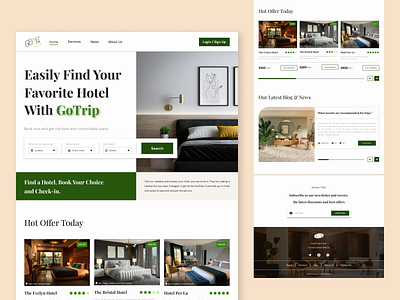 Hotel Booking Website app design booking hotel booking resort travel ui ui design uiux web design
