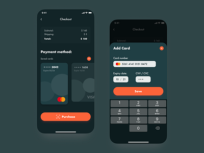 E-commerce Checkout add card app card cart checkout checkout page checkout screen design ecommerce ecommerce app ios ui uidesign ux