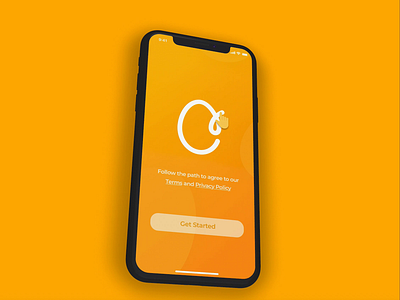 Welcome screen animation interaction animation ios mobile registration terms of service ui ux welcome page