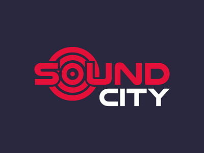 Sound City logo design typography vector wip