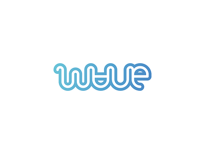 Wave WIP logo design typography vector wip word mark