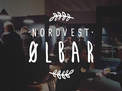 Nordvest Ølbar beer design logo