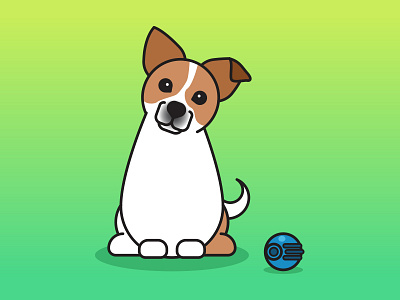 Rotev cute dog illustration pets