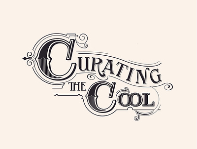 Curating the Cool Logo graphic design logo