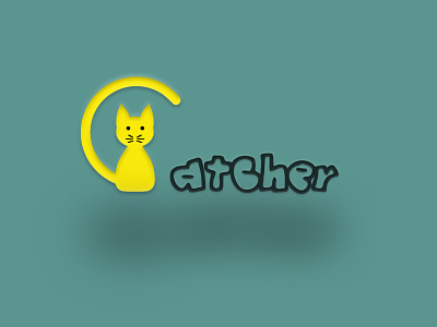 Catcher logo brand logo branding cat logo graphic design illustration logo logo design ttiw69