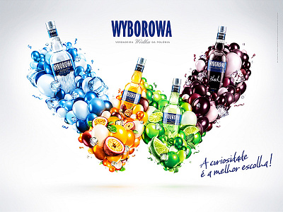 Wyborowa - Verdadeira Wódka da Polonia advertising digital art graphic design vodka wyborowa