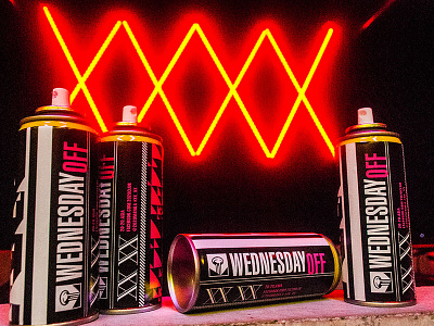 Wednesday Off graphic graphic design neon packaging design spray