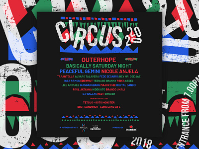 Circus 2020 - September 2018 art direction branding circus club design graphic graphic design music poster