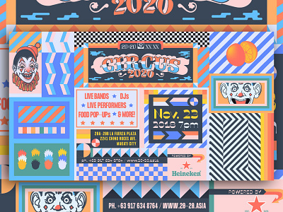 Circus 2020 - D&AD art direction circus club design festival graphic graphic design illustration music poster typography