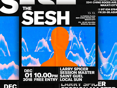 The Sesh - D&AD acid art direction club dance design graphic graphic design house minimalism minimalist music poster retro techno typography