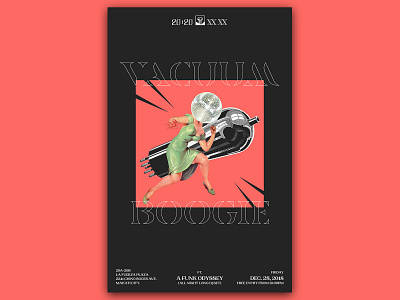 Vacuum Boogie - D&AD art direction branding club dance design graphic graphic design illustration manila music philippines poster typography xxxx