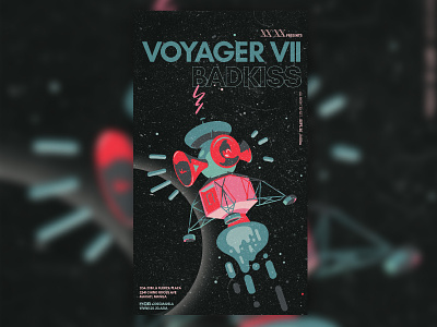 Voyager VII - Badkiss art direction graphic design illustration manila music nightlife philippines poster space spaceship