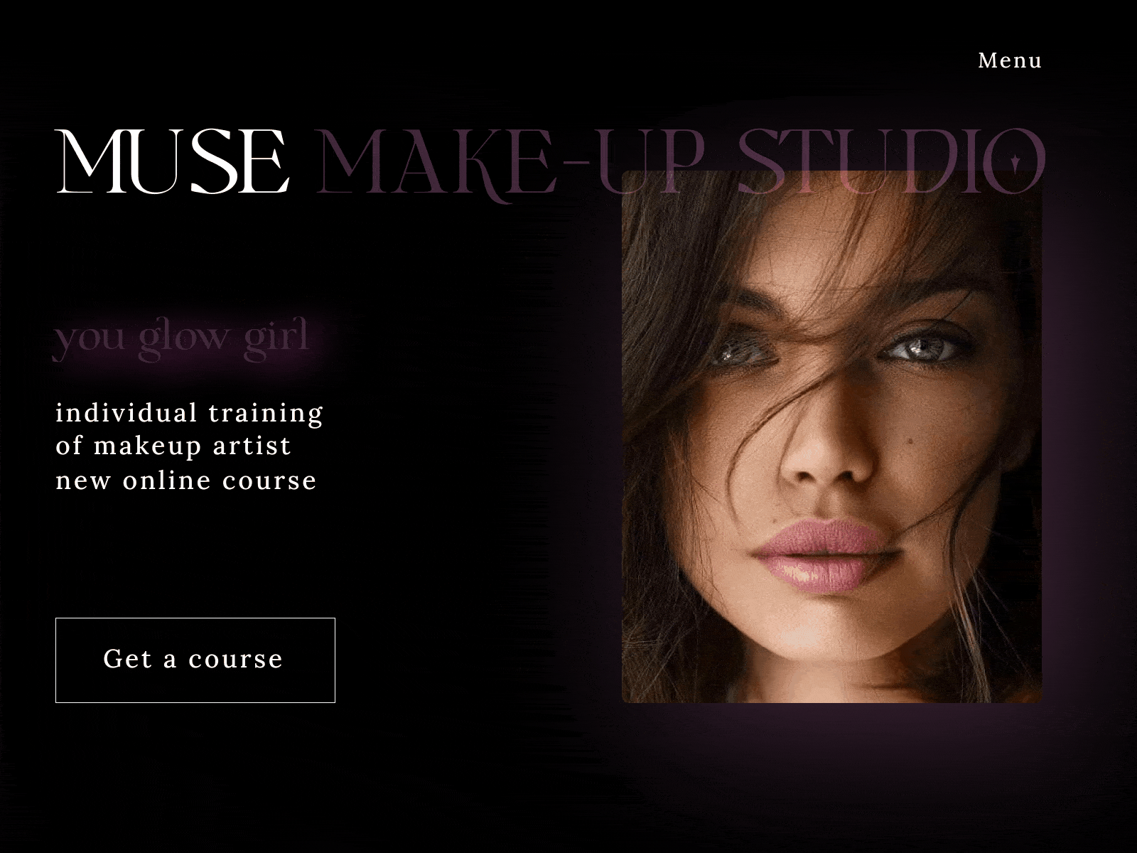 MUSE Beauty Studio design fashion figma graphic design вебдизайн