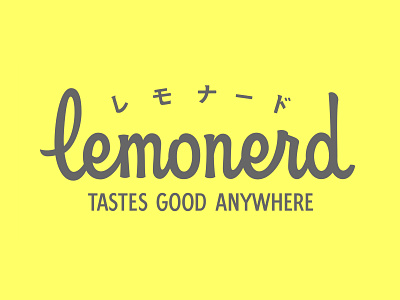 Lemonerd branding handlettering illustration japan lettering lettermark letters logo script type typography wordmark