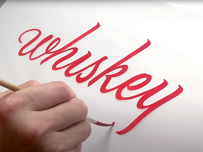 Whiskey brush brushlettering calligraphy handlettering illustration japan lettering letters type typography