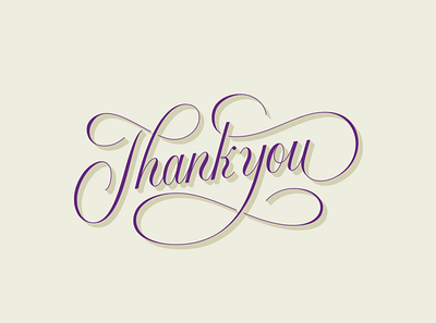 Thank you handlettering lettering letters logo script type typography typography logo wordmark