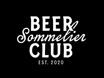 Beer Sommelier Club brush lettering handlettering japan lettering letters logo logotype logotype design type typography