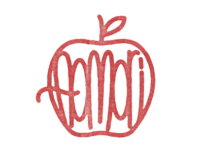 Aomori aomori apple japan red stamp type