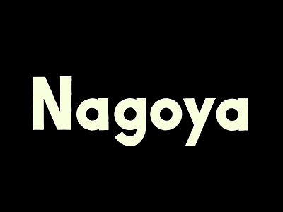 Nagoya handlettering japan lettering nagoya sans serif type typography