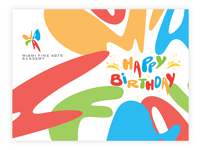 Birthday Card birthdaycard carddesign lettering typography