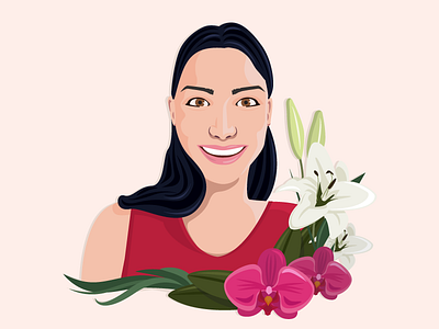 Florist Vector Portrait