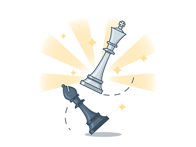 Checkmate! app icons checkmate chess icon chess illustration vector website icons website illustrations