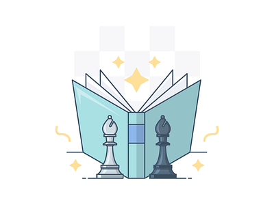 New chapter! app illustrations book book icon book illustration chess chess icon chess illustration icon illustration website icons website illustrations