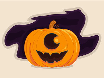 Happy Halloween halloween halloween design halloween flyer halloween illustration halloween pumpkin icon illustration ivona petrovic monster pumpkin pumpkins vector vector halloween vector illustration vector pumpkin
